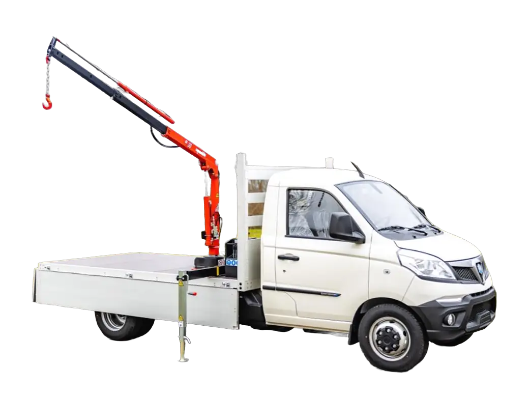 Piaggio Porter NP6: Pritsche mit Ladekran