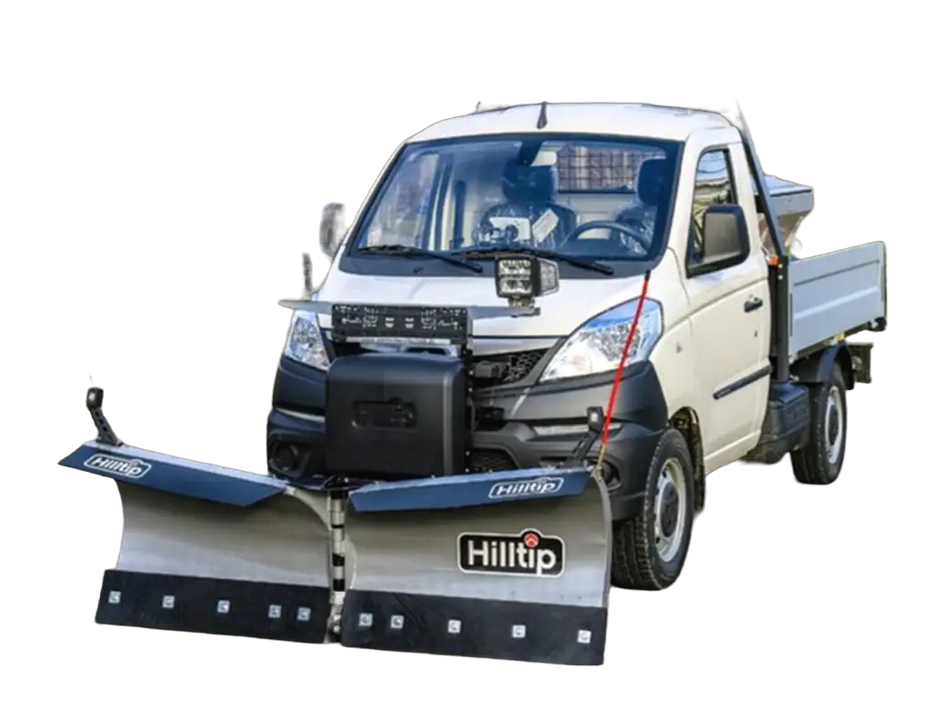 Piaggio Porter NP6: Winterdienst mit Schneepflug