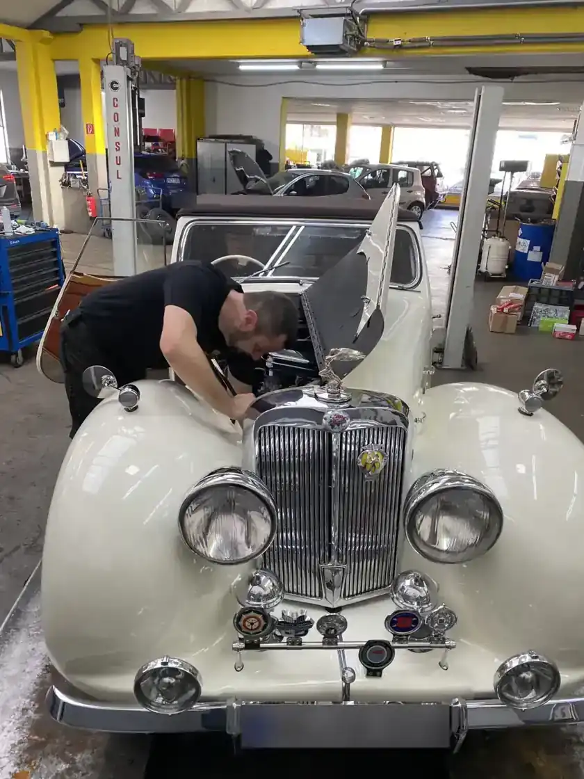 Triumph Roadster in Creme